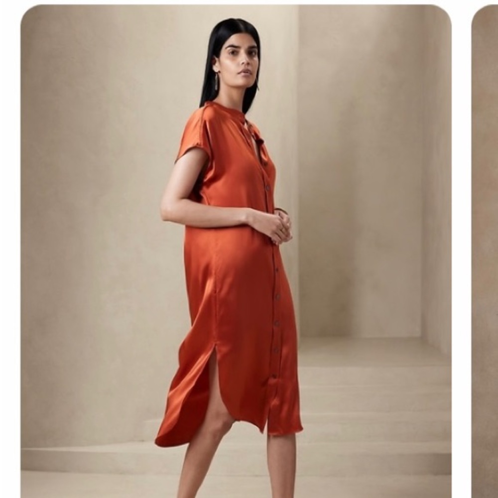 Banana republic silk dress xxs